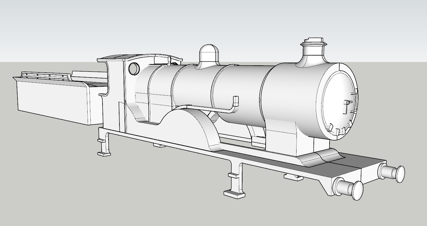 (image for) LSWR Drummond L12 Class - w/ 8w Tender